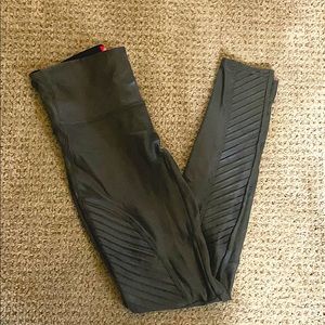 Spanx Faux Leather Moto Legging